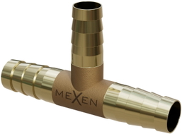 Mexen BRASS T-Stück für Schlauch T Messing 10 x 10 x 10 mm - W97428-101010