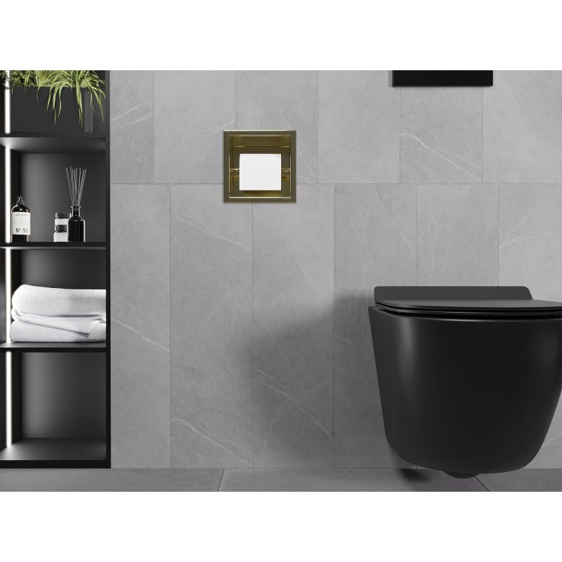 Mexen X-Wall-P Toilettenpapierhalter, gebürstetes Gold - 1953