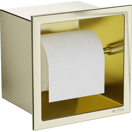 Mexen X-Wall-P Toilettenpapierhalter, gebürstetes Gold - 1953