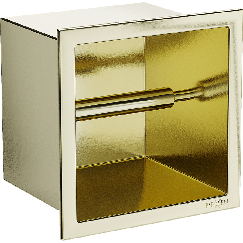 Mexen X-Wall-P Toilettenpapierhalter, gebürstetes Gold - 1953