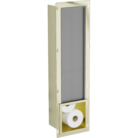 Mexen X-Wall-B Toilettenpapierhalter, gebürstetes Gold - 1955
