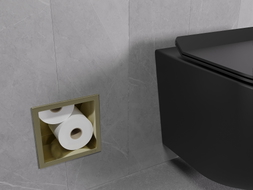 Mexen X-Wall-B Toilettenpapierhalter, gebürstetes Gold - 1955