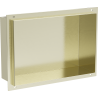 Mexen X-Wall-NR nischenregal ohne flansch 30 x 20 cm, gebürstetes gold - 1951302010
