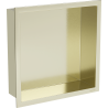 Mexen X-Wall-R Nischenregal mit Flansch 30 x 30 cm, gebürstet Gold - 1950303010