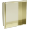 Mexen X-Wall-NR Nischenregal ohne Flansch 30 x 30 cm, gebürstet gold - 1951303010