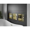 Mexen X-Wall-NR Nischenregal ohne Flansch mit Ablage 30 x 30 cm, gebürstetes Gold - 1951303010S