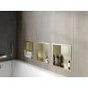 Mexen X-Wall-R Nischenregal mit Flansch 30 x 30 cm, gebürstet Gold - 1950303010