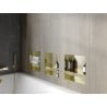 Mexen X-Wall-NR Nischenregal ohne Flansch mit Ablage 30 x 30 cm, gebürstetes Gold - 1951303010S