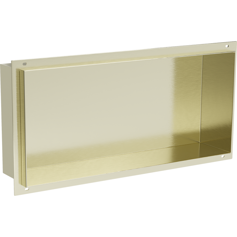 Mexen X-Wall-NR Nischenregal ohne Blende 45 x 20 cm, gebürstet gold - 1951452010