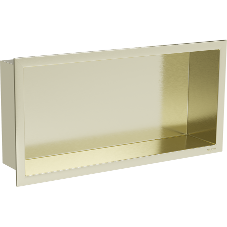Mexen X-Wall-R Nischenregal mit Flansch 45 x 20 cm, gold gebürstet - 1950452010