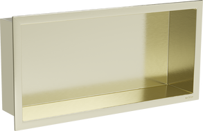 Mexen X-Wall-R Nischenregal mit Flansch 45 x 20 cm, gold gebürstet - 1950452010