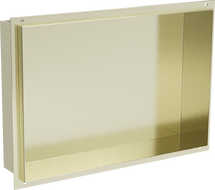 Mexen X-Wall-NR Nischenregal ohne Flansch 45 x 30 cm, gebürstetes Gold - 1951453010