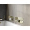 Mexen X-Wall-R Nischenregal mit Flansch 45 x 20 cm, gold gebürstet - 1950452010
