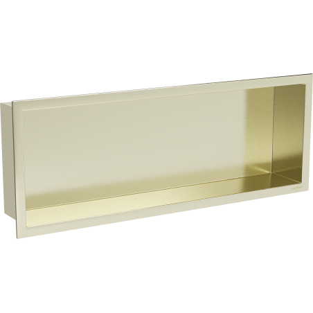 Mexen X-Wall-R Nischenregal mit Kragen 60 x 20 cm, gold gebürstet - 1950602010