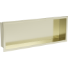 Mexen X-Wall-R Nischenregal mit Kragen 60 x 20 cm, gold gebürstet - 1950602010