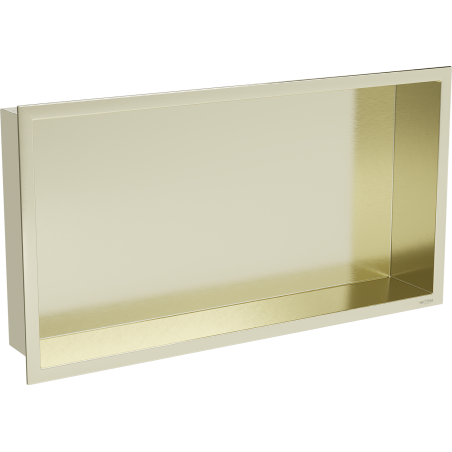 Mexen X-Wall-R Nischenregal mit Rahmen 60 x 30 cm, gebürstetes Gold - 1950603010