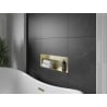 Mexen X-Wall-NR Nischenregal ohne Flansch 60 x 20 cm, gebürstet Gold - 1951602010