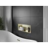 Mexen X-Wall-R Nischenregal mit Kragen 60 x 20 cm, gold gebürstet - 1950602010