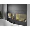 Mexen X-Wall-NR Einbauregal ohne Blende 60 x 30 cm, gebürstetes Gold - 1951603010