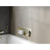 Mexen X-Wall-R Nischenregal mit Kragen 60 x 20 cm, gold gebürstet - 1950602010