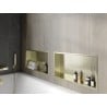 Mexen X-Wall-R Nischenregal mit Rahmen 60 x 30 cm, gebürstetes Gold - 1950603010