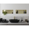 Mexen X-Wall-NR Nischenregal ohne Flansch 60 x 20 cm, gebürstet Gold - 1951602010