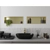 Mexen X-Wall-R Nischenregal mit Kragen 60 x 20 cm, gold gebürstet - 1950602010