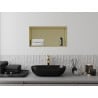 Mexen X-Wall-R Nischenregal mit Rahmen 60 x 30 cm, gebürstetes Gold - 1950603010