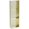 Mexen X-Wall-R Nischenregal mit Flansch und Regal 90 x 30 cm, gebürstetes Gold - 1950903010S