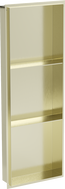 Mexen X-Wall-NR Nischenregal ohne Flansch mit Regal 90 x 30 cm, gebürstetes Gold - 1951903010S