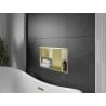 Mexen X-Wall-R Nischenregal mit Rand und Regal 60 x 30 cm, gebürstetes Gold - 1950603010S