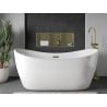 Mexen X-Wall-R Nischenregal mit Flansch und Regal 90 x 30 cm, gebürstetes Gold - 1950903010S