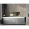 Mexen X-Wall-NR Nischenregal ohne Flansch mit Regal 90 x 30 cm, gebürstetes Gold - 1951903010S