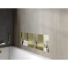 Mexen X-Wall-NR Nischenregal ohne Flansch mit Regal 90 x 30 cm, gebürstetes Gold - 1951903010S