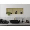 Mexen X-Wall-R Nischenregal mit Flansch und Regal 90 x 30 cm, gebürstetes Gold - 1950903010S