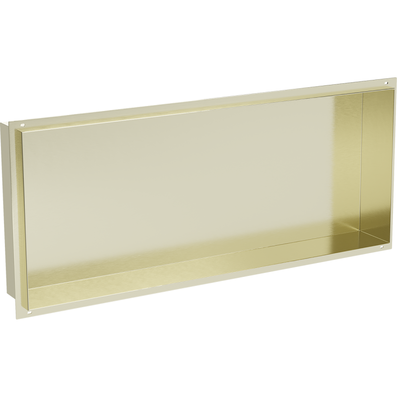 Mexen X-Wall-NR Nischenregal ohne Flansch 75 x 30 cm, gebürstetes Gold - 1951753010