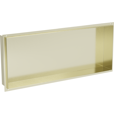 Mexen X-Wall-NR Nischenregal ohne Flansch 75 x 30 cm, gebürstetes Gold - 1951753010