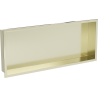 Mexen X-Wall-R Nischenregal mit Flansch 75 x 30 cm, gebürstet gold - 1950753010