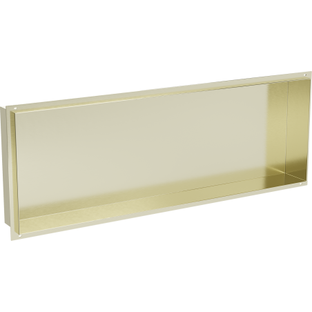 Mexen X-Wall-NR Nischenregal ohne Flansch 90 x 30 cm, gebürstetes Gold - 1951903010