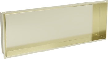 Mexen X-Wall-NR Nischenregal ohne Flansch 90 x 30 cm, gebürstetes Gold - 1951903010