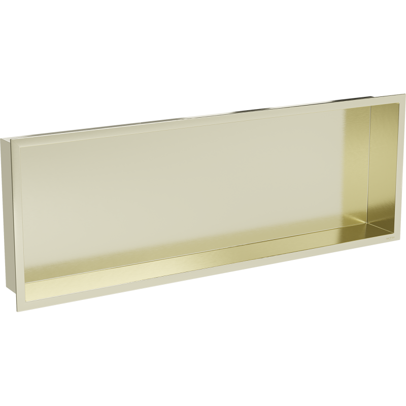 Mexen X-Wall-R Eingebaute Regal mit Flansch 90 x 30 cm, gebürstetes Gold - 1950903010