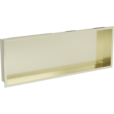 Mexen X-Wall-R Eingebaute Regal mit Flansch 90 x 30 cm, gebürstetes Gold - 1950903010
