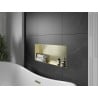 Mexen X-Wall-NR Nischenregal ohne Flansch 75 x 30 cm, gebürstetes Gold - 1951753010
