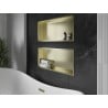 Mexen X-Wall-R Nischenregal mit Flansch 75 x 30 cm, gebürstet gold - 1950753010