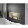 Mexen X-Wall-R Eingebaute Regal mit Flansch 90 x 30 cm, gebürstetes Gold - 1950903010