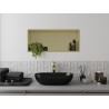 Mexen X-Wall-R Nischenregal mit Flansch 75 x 30 cm, gebürstet gold - 1950753010