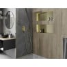 Mexen X-Wall-NR Nischenregal ohne Flansch 75 x 30 cm, gebürstetes Gold - 1951753010