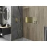 Mexen X-Wall-NR Nischenregal ohne Flansch 75 x 30 cm, gebürstetes Gold - 1951753010