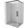 Mexen Rox Duo Duschkabine, Schiebetür 85 x 80 cm, transparent, schwarz - 8C2D-085-080-70-00