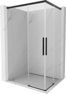 Mexen Rox Duo Schiebeduschkabine 95 x 85 cm, transparent, schwarz - 8C2D-095-085-70-00